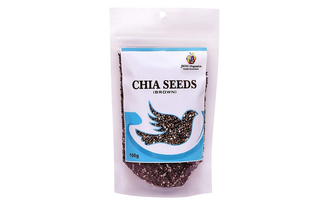 Jioo Organics Chia Seeds (Brown)    Pack  100 grams